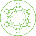 icon: 6 people in a circle