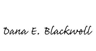 Dana Blackwell signature