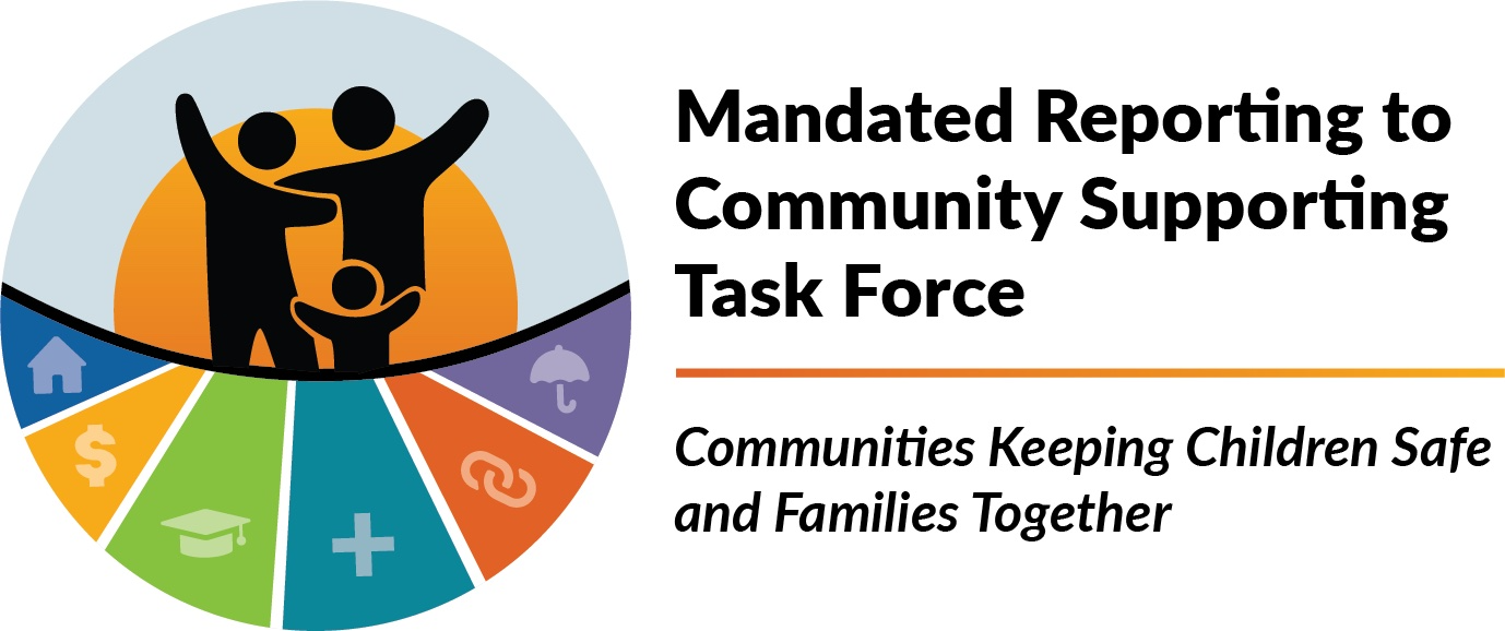 Mandated reporting to community supporting Task Force branding